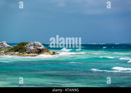 Belle vue sur la mer des Caraïbes Banque D'Images