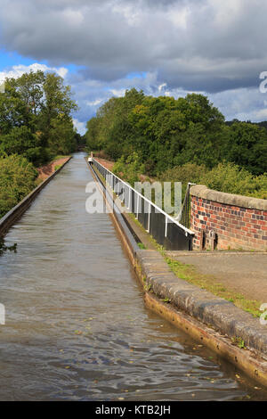 Aqueduc Edstone, Stratford-on-Avon Canal, Warwickshire Banque D'Images