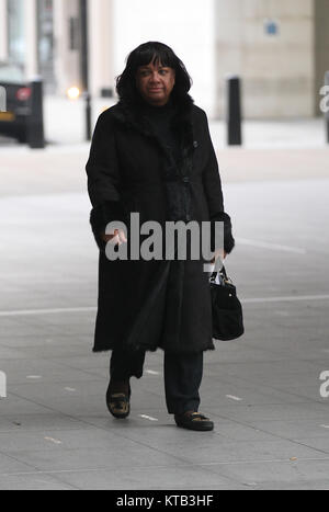 Londres, Royaume-Uni. 17 Décembre, 2017. Diane Abbott Shadow Home Secretary vu participant à la BBC Andrew Marr Show sur la BBC studios Banque D'Images