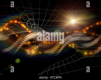 Flux de l'information conceptuelle Banque D'Images