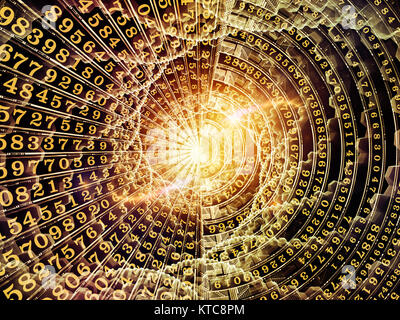 Éléments du monde de nombres Banque D'Images