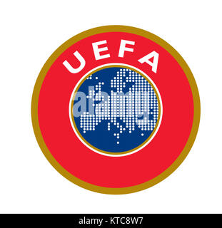 Logo de l'UEFA Union des Associations Européennes de Football Banque D'Images