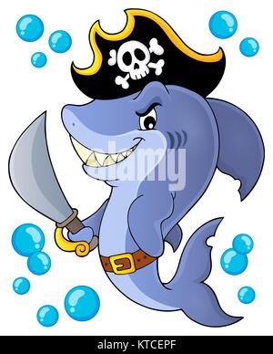 Requin Pirate sujet libre 1 Banque D'Images