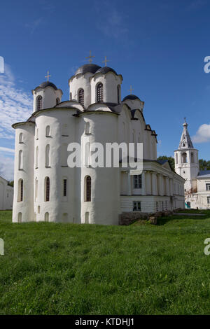 Cathédrale Saint-nicolas, 1113 -1136, UNESCO World Heritage Site, Veliki Novgorod, Novgorod, Russie Banque D'Images