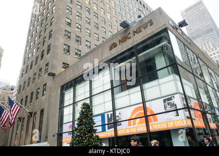 Et aujourd'hui, NBC News Studio dans le Rockefeller Center, NEW YORK, USA Banque D'Images