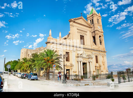 Parrocchia S. Nicola Di Bari church à Termini Imerese, en Sicile, Italie. Banque D'Images