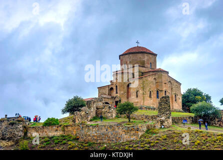 Au sommet du monastère de Jvari, 6e siècle, Mtskheta (Géorgie) Banque D'Images