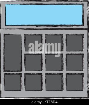 Appareil mathématique calculatrice Illustration de Vecteur