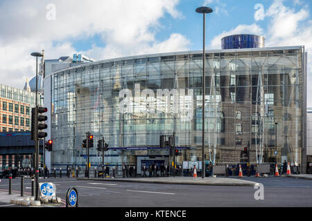 La station de métro Blackfriars, gare, Ville de London, UK Banque D'Images