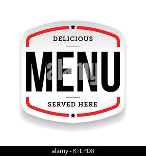 Restaurant Menu vintage stamp Illustration de Vecteur