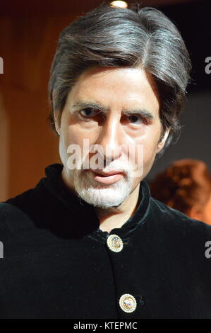 New York, États-Unis. 22 décembre 2017. La cire Amitabh Bachchan exposée au musée Madame Tussauds de New York. Banque D'Images