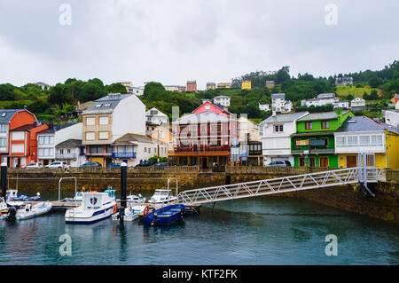 Pier de O Barqueiro village, province de La Corogne, Galice, Espagne, Europe Banque D'Images