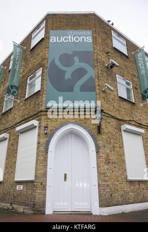 Chiswick Auctions, Colville Road, London, W3, Banque D'Images