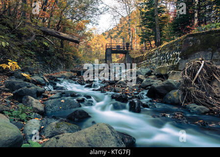 Les Gorges de Sounkyo, Hokkaido, Japon Banque D'Images