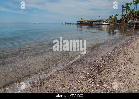 Les vacances d'été à Playa de La Concha ou la plage de la Concha, à La Paz, Baja California Sur. Le Mexique. Mexique (bords de mer) Banque D'Images