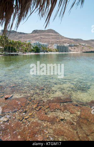 Les vacances d'été à Playa de La Concha ou la plage de la Concha, à La Paz, Baja California Sur. Le Mexique. Mexique (bords de mer) Banque D'Images