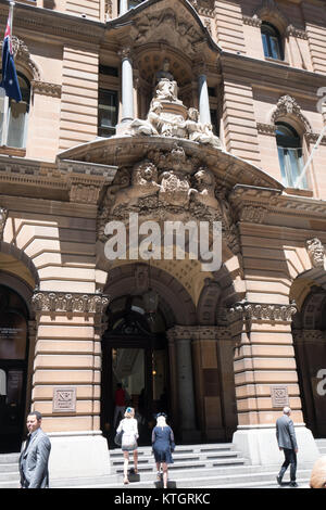 Ancien bureau de poste maintenant un hôtel un martin place Sydney Banque D'Images