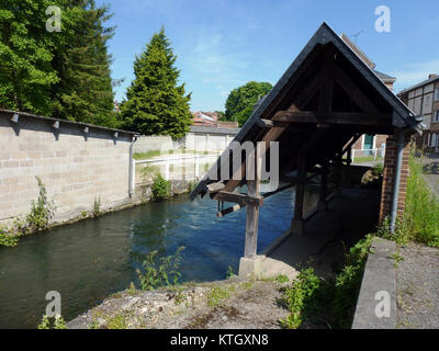 Beaumont le Roger (Eure, Fr) lavoir Banque D'Images