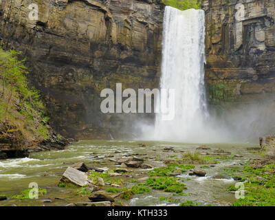 Taughannock Falls, Gorge Trail, Taughannock Falls State Park, Ulysse, Finger Lakes, New York, USA Banque D'Images