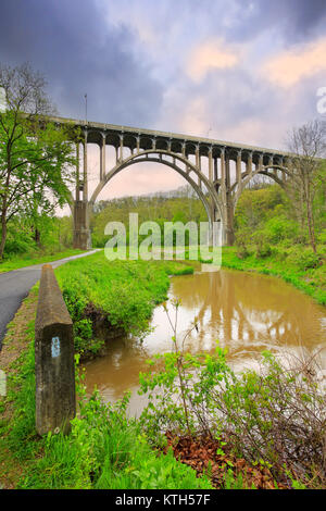 L'Ohio et du Canal Érié, Brecksvile, parc national de Cuyahoga Valley, Brecksville, Ohio, USA Banque D'Images