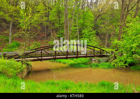 L'Ohio et du Canal Érié, Brecksvile, parc national de Cuyahoga Valley, Brecksville, Ohio, USA Banque D'Images