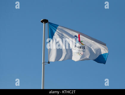 Pavillon de Paris 2024 candidat olympique Banque D'Images