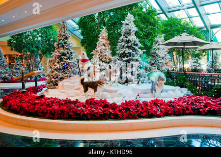 Décoration de Noël à l'intérieur du célèbre hôtel Beau Rivage , Biloxi (Mississippi) Banque D'Images