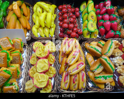 Massepain fake food market stall - food concept - Banque D'Images