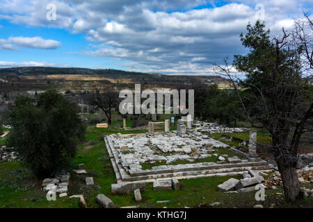 Stratonikeia ville ancienne, connue sous le nom de "Ville des gladiateurs", qui a accueilli de nombreuses civilisations tout au long de l'histoire dans Eskihisar trimestre,commande,Mugla, Turquie Banque D'Images