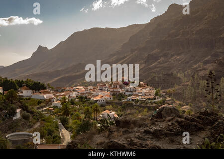 Fataga, un village de montagne dans la région de Gran Canaria, Îles Canaries, Espagne Banque D'Images