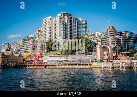 Luna Park Sydney est un parc d'amusement situé à Sydney, New South Wales, Australie Banque D'Images