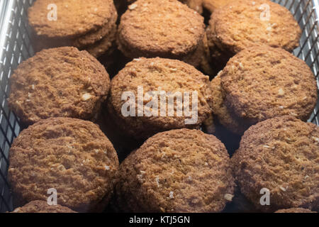 Anzac biscuits est un biscuit sucré populaire en Australie et Nouvelle-Zélande Banque D'Images