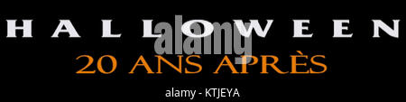 Halloween H2O : 20 Years Later (1998) est un film slasher de la série Halloween. Il se concentre sur Laurie Strode, qui confronte son passé et son frère Michael Myers. Le film marque le retour de Jamie Lee Curtis dans le rôle de Laurie et sert de continuation de l'histoire originale d'Halloween, évitant les événements des suites précédentes. Banque D'Images