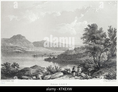 Bala Lake, situé à Gwynedd, pays de Galles, est un grand lac d'eau douce connu pour sa beauté naturelle et ses possibilités de loisirs. C'est un endroit populaire pour le canotage et la pêche. Banque D'Images