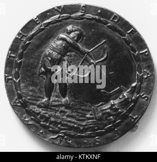 Benedetto de' Pasti était un sculpteur et architecte italien de la Renaissance de Vérone. Il a notamment servi comme chanoine (membre du clergé) à Vérone. Ses œuvres illustrent l'art de la Renaissance, caractérisé par des formes classiques et des idéaux humanistes. Le Metropolitan Museum of Art abrite une pièce qui lui est attribuée, cataloguée comme MET 109145. Banque D'Images