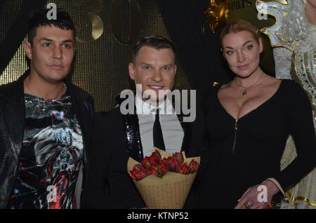 Moscou, Russie. Dec 27, 2017. Anastasia Volochkova au jubilé de showman russe Arthur Eremeev (ARCHI) Standard de Moscou club. Crédit : Pavel Kashaev/Alamy Live News Banque D'Images