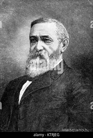 Portrait du général Benjamin Harrison, président des États-Unis, de 1889 à 1893 Banque D'Images