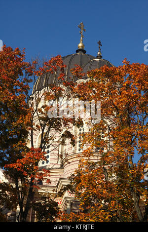 Pareizticigo Schaubek Kathedrale im Park Esplanade, Riga, Lettonie, Latvija, Baltikum, Europa J'Pareizticigo dans la cathédrale russe park Esplanade , Ri Banque D'Images