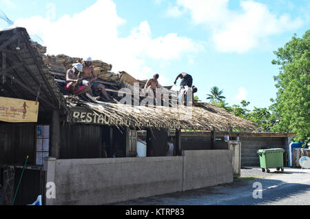 Lucky House Restaurant, Bora Bora, Polynésie Française Banque D'Images