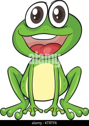 Illustration d'une grenouille simple Illustration de Vecteur