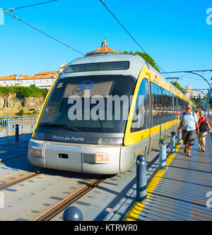 Porto Portugal 07 Juin 2017 Train De Métro De Porto