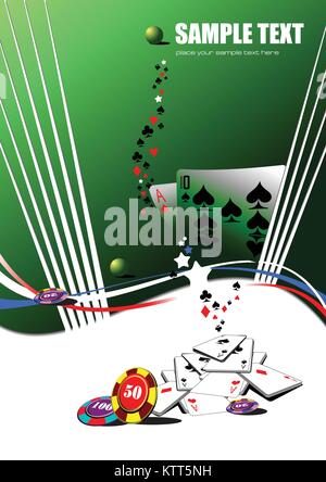 Éléments de Casino. Vector illustration Illustration de Vecteur