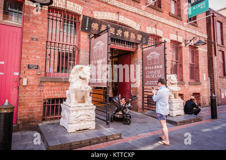 Musée de l'histoire de Chinatown de Melbourne Banque D'Images