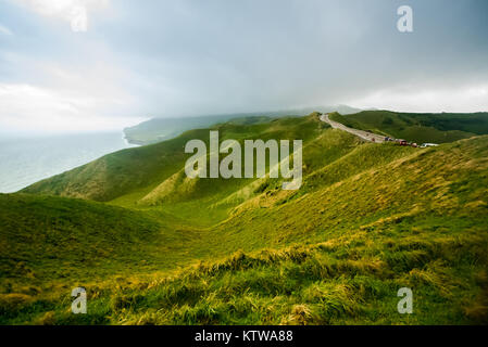 Collines de Iraya, Basco, Batanes, Philippines. Banque D'Images