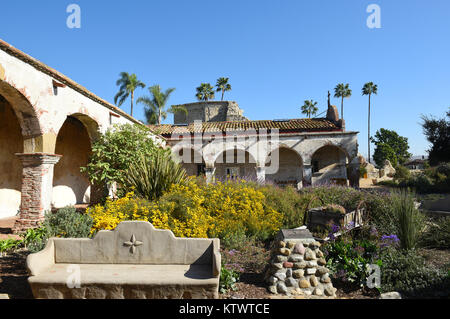 San Juan Capistrano, CA - décembre 1, 2017 : La Mission San Juan Capistrano. Le joyau des missions a été fondée en 1776. Banque D'Images