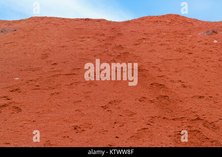 Terre de couleur rouge abandonnés planète semblable à la surface de Mars Banque D'Images