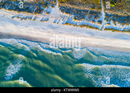 Anna Maria Island Florida,Holmes Beach,Golfe du Mexique,vagues de surf,vue aérienne au-dessus,FL17121472d Banque D'Images