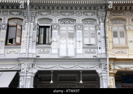 Maisons-boutiques à Little India à Singapour Banque D'Images