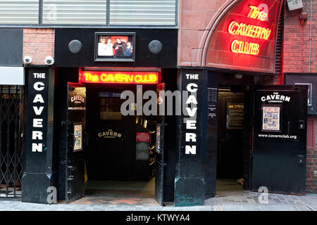 Le Cavern Club est un club de rock and roll à Liverpool, Angleterre (10 Mathew Street Liverpool L2 6RE). De 1961 à 1963 les Beatles fait 292 apparitions Banque D'Images