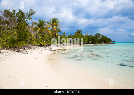 New Plymouth, plage, Green Turtle Cay, Abaco Islands, Bahamas, Antilles, Amérique Centrale Banque D'Images